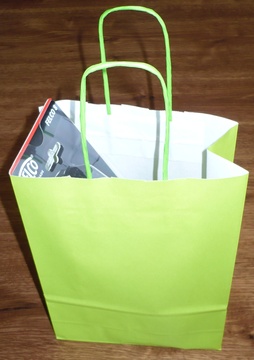 Darčeková papierová taška zelená