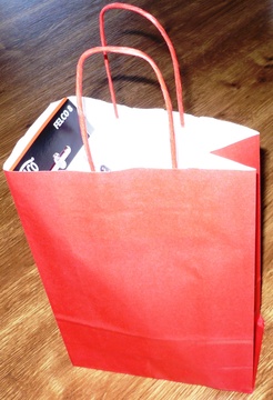 Darčeková papierová taška červená