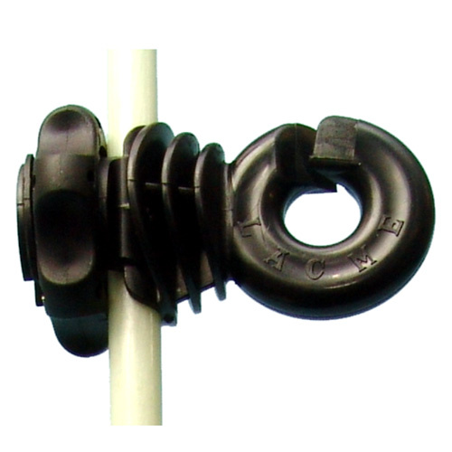 Izolátor kruhový s maticou na tyč pre lanko aj pásku