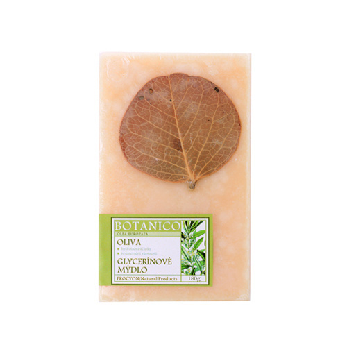 Darčekové mydlo glycerín s dekoráciou 180 g oliva