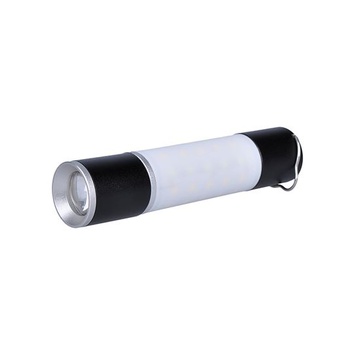 Nabíjacia LED baterka s kempingovou lampou 250lm, Li-Ion, power bank, USB