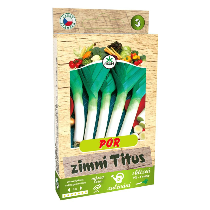 Výsevný pásik Pór zimný Titus 5 m
