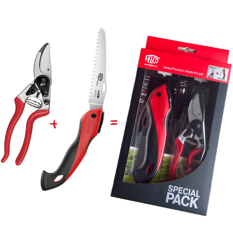 Nožnice FELCO 8 + zatváracia pílka FELCO 602 Darčeková sada