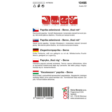 Paprika zeleninová BEROS (kozí roh)