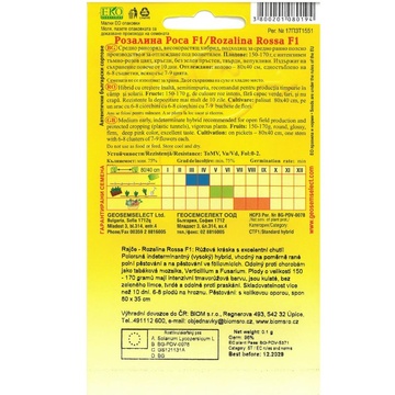 Paradajka kolíková (Bulharské) Rozalina Rossa F1