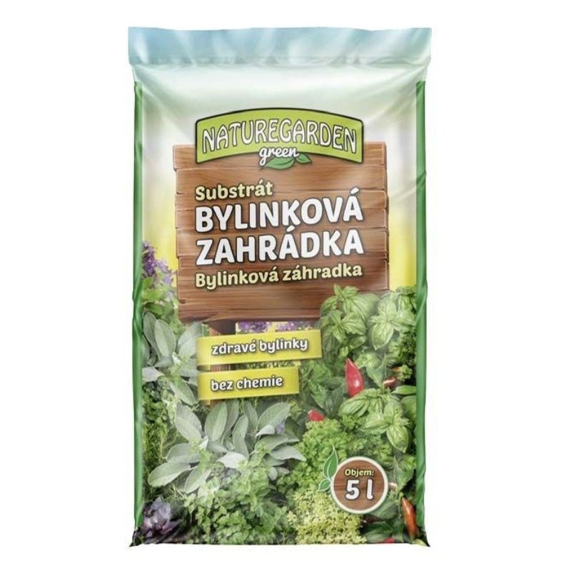 Substrát pre bylinky 5 l  - Bylinková záhradka