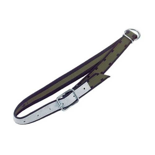 Obojok pre hovädzí dobytok, bez reťaze 130 x 4 cm, TREVIRA, zosilnené kožou, oválny článok s D kruhom