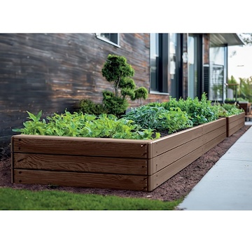 Vyvýšený záhon BASE WOODY 149,2 cm rustikálna tehlová