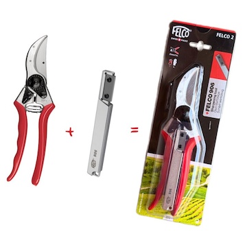 Nožnice FELCO 2 + brúsok FELCO 906 Darčeková sada