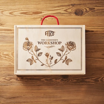 Záhradnícka sada FELCO - drevený box