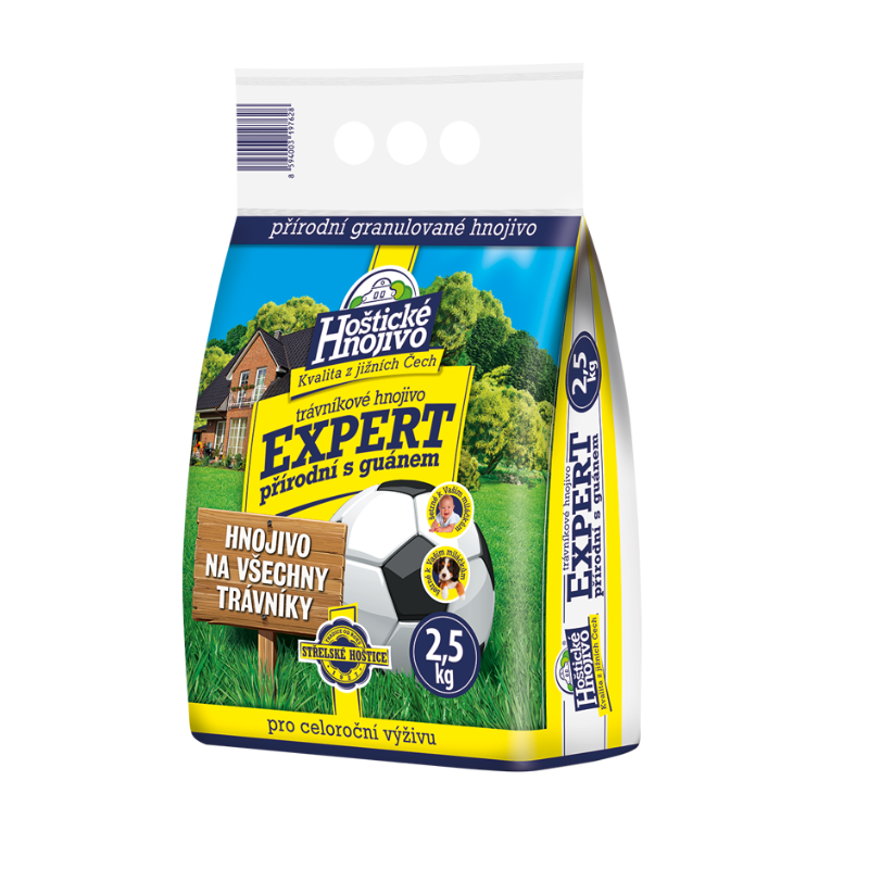 Trávnikové hnojivo Expert prírodné s guánom