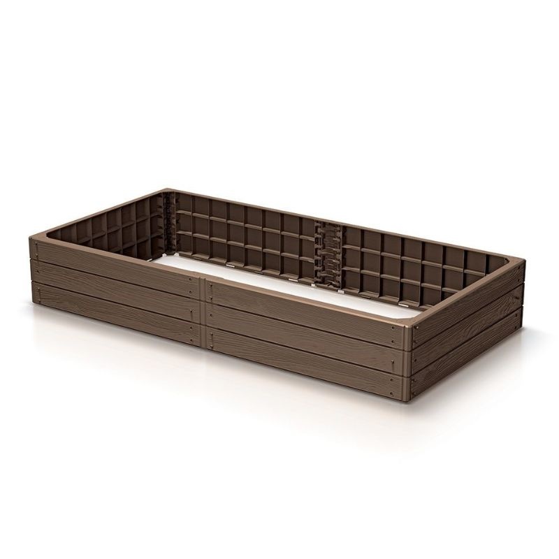 Vyvýšený záhon BASE WOODY 149,2 cm rustikálna tehlová